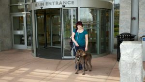 Rachel & Siena at the hospital.