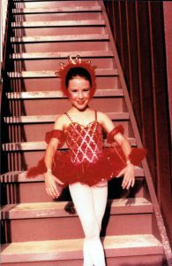 Rachel's first ballet "solo" costume.