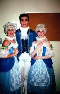 Rachel (right) after a performance of "Cinderella".